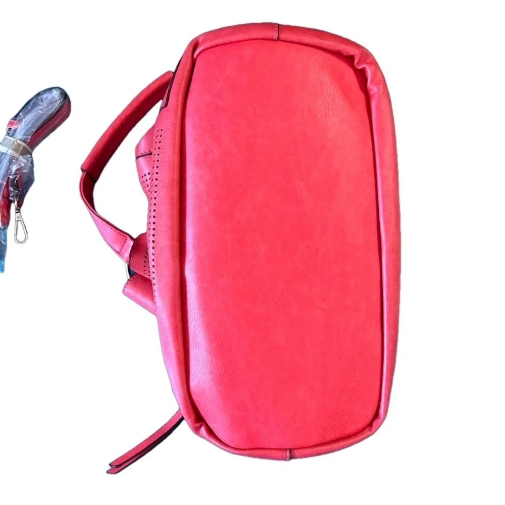 Red shoulder bag / crossbody purse